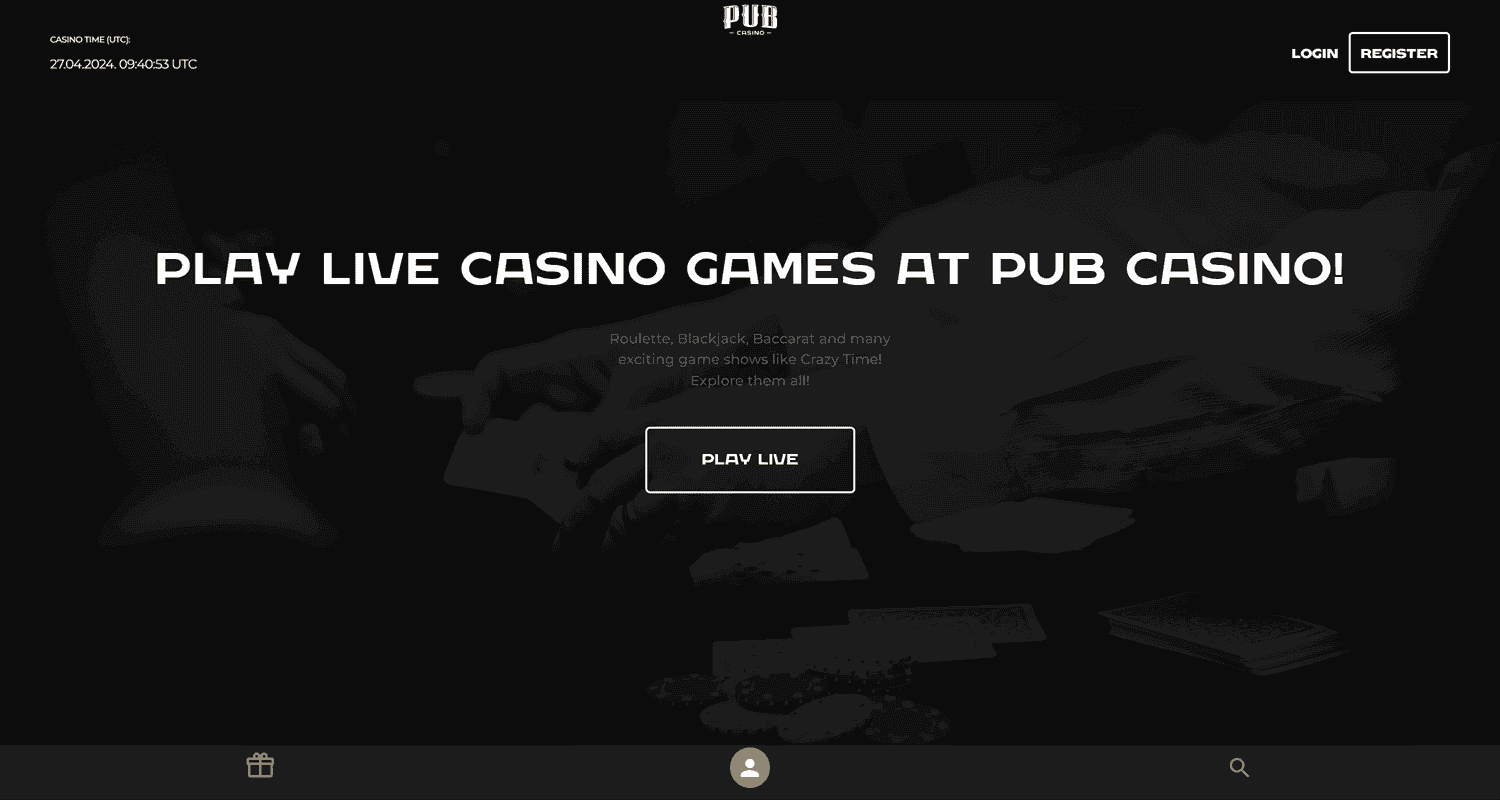 Siostrzane strony Pub Casino - kasyna takie jak Pub Casino UK