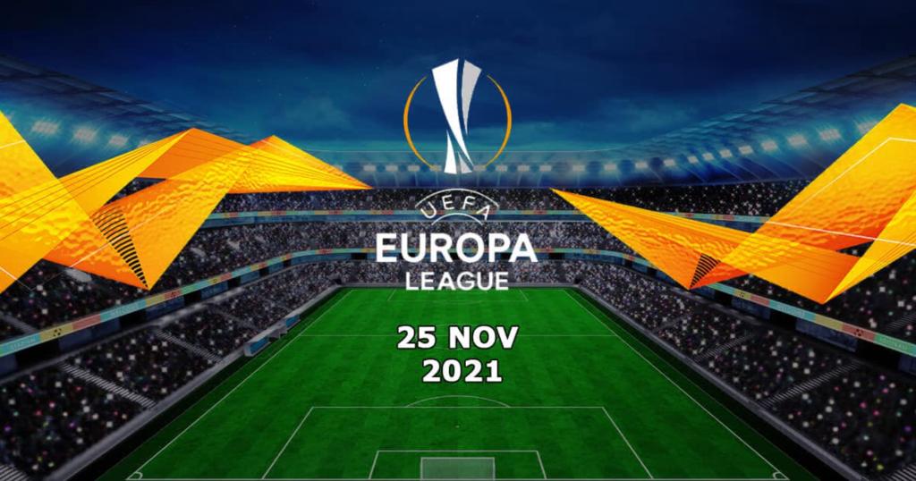Prognozy na Ligę Europy - 25.11.2021 (część druga)