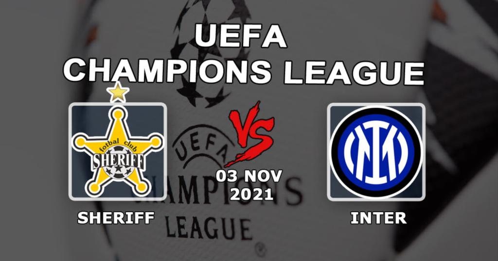 Sheriff - Inter: prognoza i zakład na mecz Ligi Mistrzów - 03.11.2021