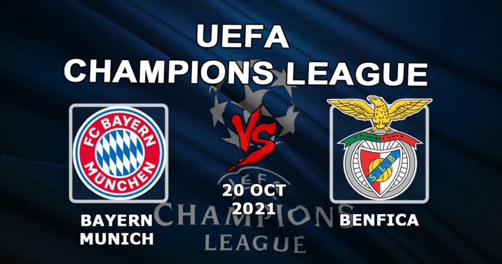 Bayern Monachium - Benfica: prognoza i zakład na mecz Ligi Mistrzów - 20.10.2021