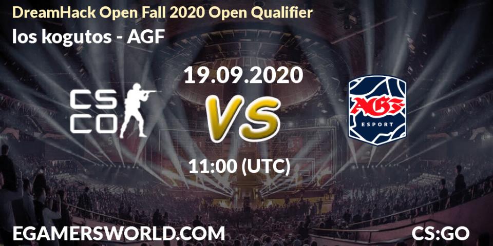 Prognoza los kogutos - AGF. 19.09.2020 at 11:00, Counter-Strike (CS2), DreamHack Open Fall 2020 Open Qualifier