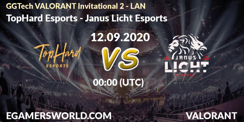 Prognoza TopHard Esports - Janus Licht Esports. 12.09.2020 at 00:00, VALORANT, GGTech VALORANT Invitational 2 - LAN