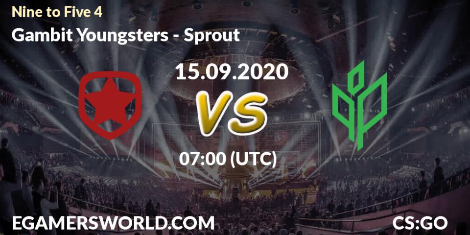 Prognoza Gambit Youngsters - Sprout. 15.09.20, CS2 (CS:GO), Nine to Five 4