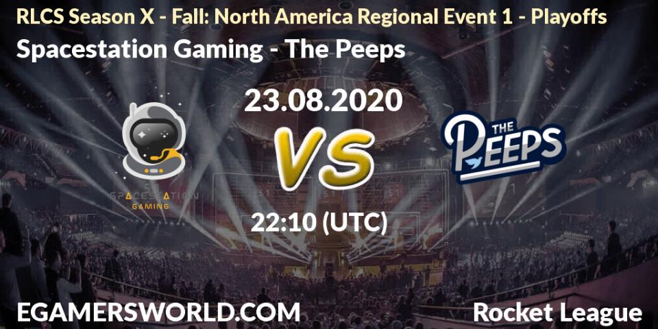 Prognoza Spacestation Gaming - The Peeps. 23.08.2020 at 22:10, Rocket League, RLCS Season X - Fall: North America Regional Event 1 - Playoffs