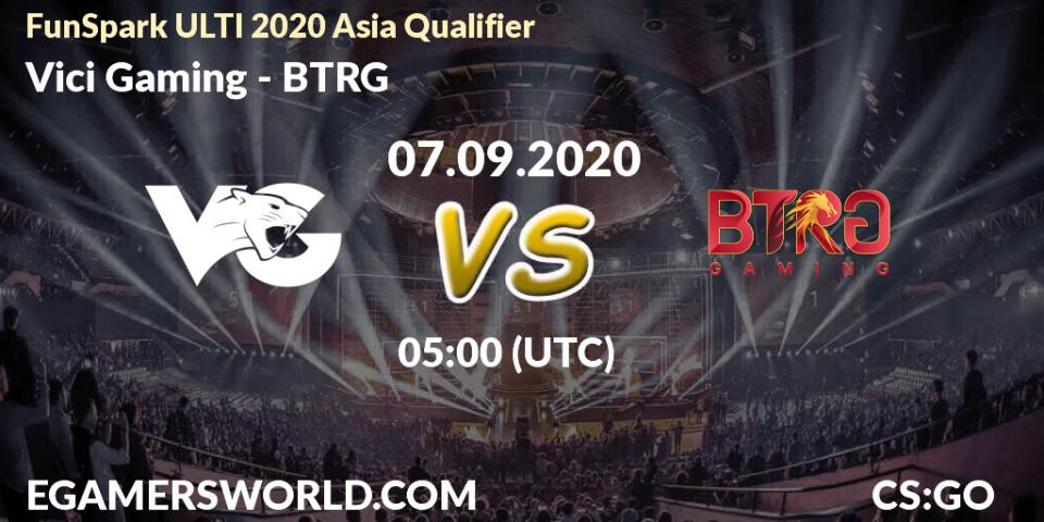 Prognoza Vici Gaming - BTRG. 07.09.2020 at 05:00, Counter-Strike (CS2), FunSpark ULTI 2020 Asia Qualifier