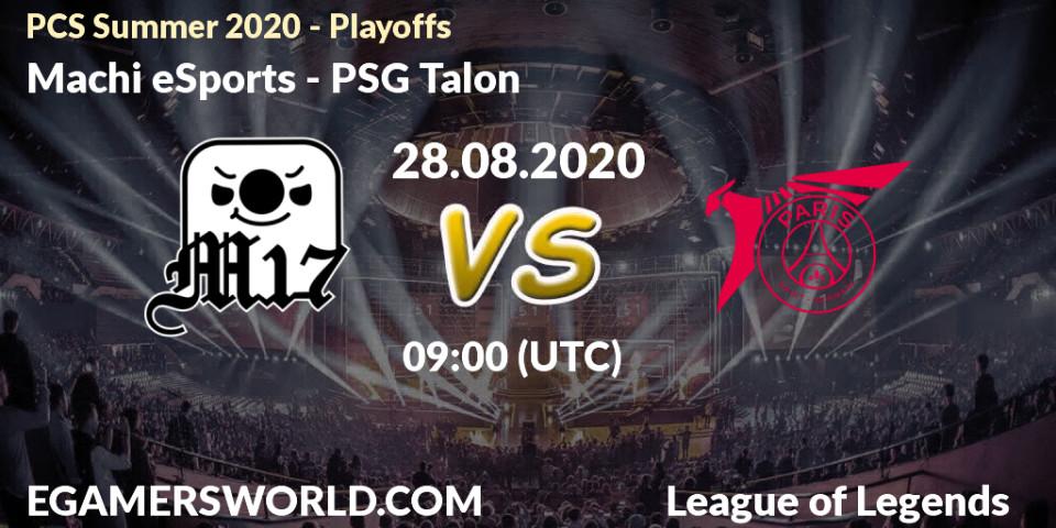 Prognoza Machi eSports - PSG Talon. 28.08.2020 at 14:33, LoL, PCS Summer 2020 - Playoffs