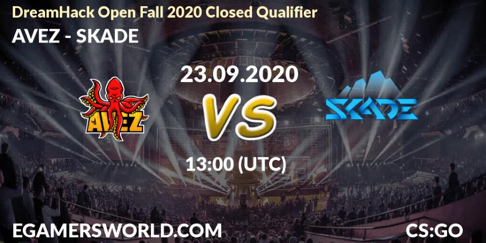 Prognoza AVEZ - SKADE. 23.09.2020 at 13:00, Counter-Strike (CS2), DreamHack Open Fall 2020 Closed Qualifier