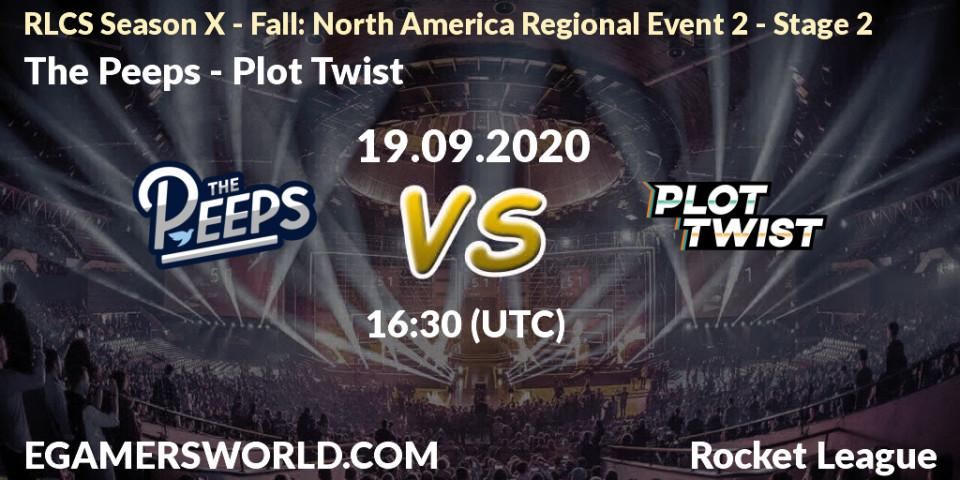 Prognoza The Peeps - Plot Twist. 19.09.2020 at 16:30, Rocket League, RLCS Season X - Fall: North America Regional Event 2 - Stage 2