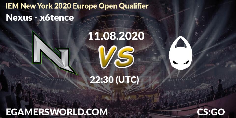 Prognoza Nexus - x6tence. 12.08.2020 at 15:05, Counter-Strike (CS2), IEM New York 2020 Europe Open Qualifier