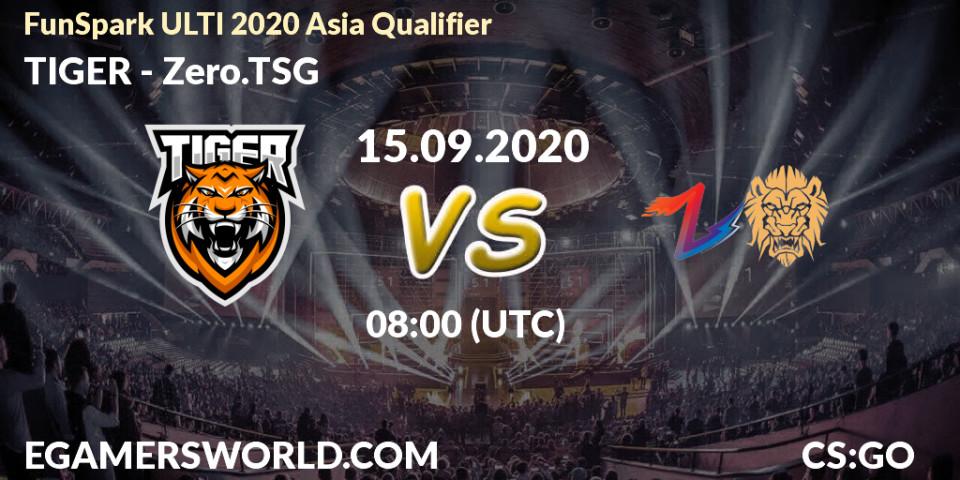 Prognoza TIGER - Zero.TSG. 15.09.2020 at 08:00, Counter-Strike (CS2), FunSpark ULTI 2020 Asia Qualifier