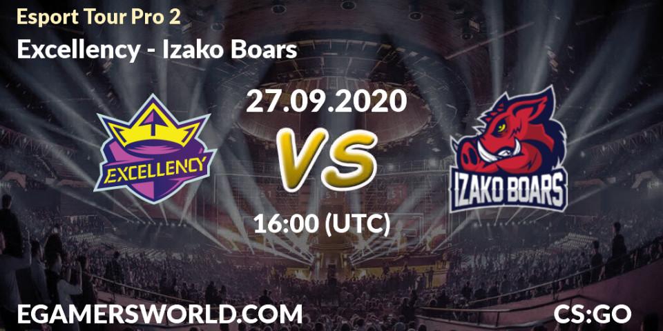 Prognoza Excellency - Izako Boars. 27.09.2020 at 16:05, Counter-Strike (CS2), Esport Tour Pro 2
