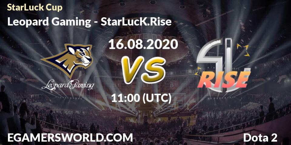 Prognoza Leopard Gaming - StarLucK.Rise. 16.08.2020 at 11:00, Dota 2, StarLuck Cup