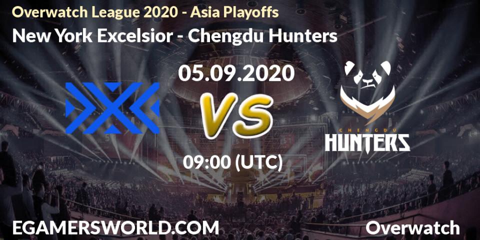 Prognoza New York Excelsior - Chengdu Hunters. 05.09.2020 at 09:00, Overwatch, Overwatch League 2020 - Asia Playoffs