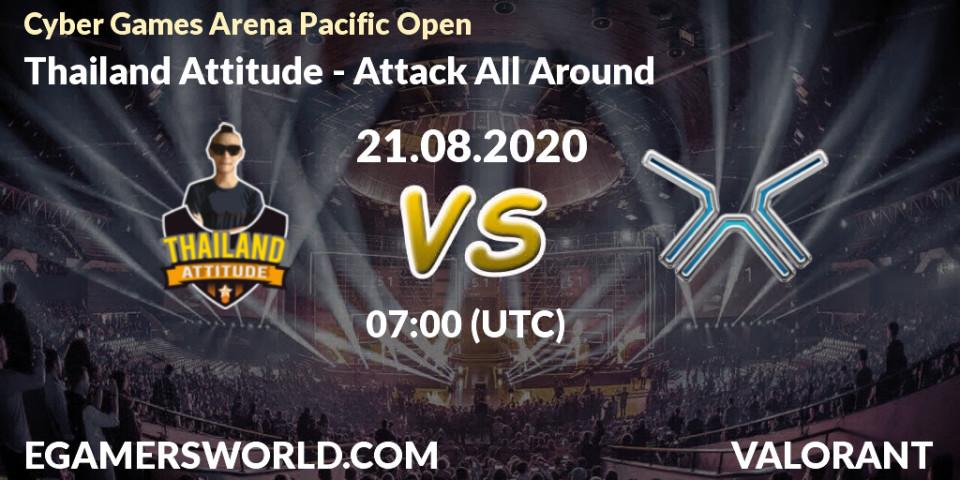 Prognoza Thailand Attitude - Attack All Around. 21.08.20, VALORANT, Cyber Games Arena Pacific Open
