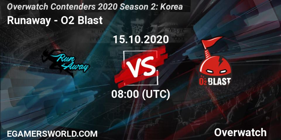 Prognoza Runaway - O2 Blast. 16.10.20, Overwatch, Overwatch Contenders 2020 Season 2: Korea