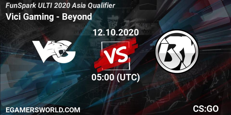 Prognoza Vici Gaming - Beyond. 12.10.20, CS2 (CS:GO), FunSpark ULTI 2020 Asia Qualifier