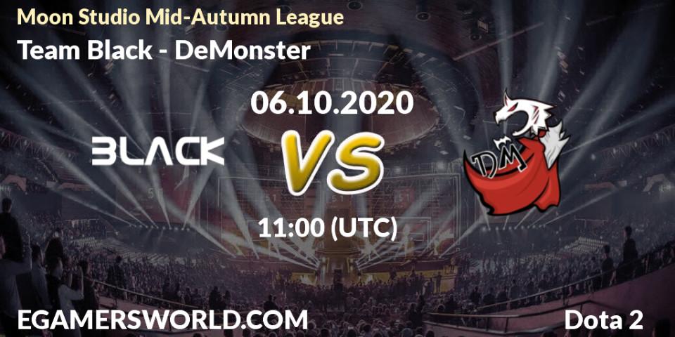 Prognoza Team Black - DeMonster. 06.10.20, Dota 2, Moon Studio Mid-Autumn League