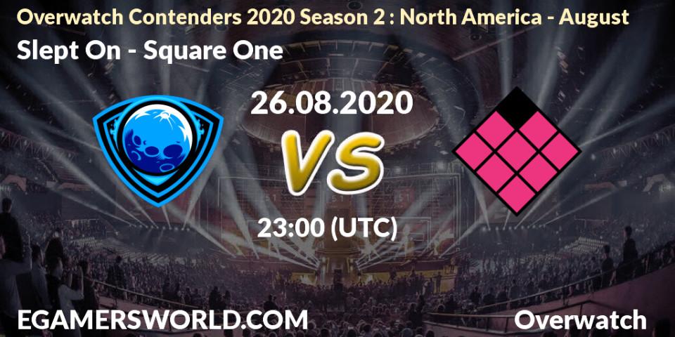 Prognoza Slept On - Square One. 26.08.2020 at 23:00, Overwatch, Overwatch Contenders 2020 Season 2: North America - August