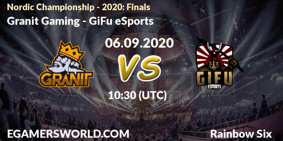 Prognoza Granit Gaming - GiFu eSports. 06.09.20, Rainbow Six, Nordic Championship - 2020: Finals