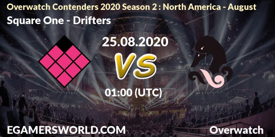 Prognoza Square One - Drifters. 25.08.20, Overwatch, Overwatch Contenders 2020 Season 2: North America - August