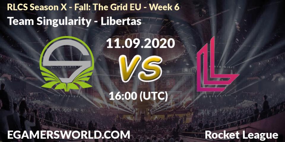 Prognoza Team Singularity - Libertas. 11.09.2020 at 16:00, Rocket League, RLCS Season X - Fall: The Grid EU - Week 6