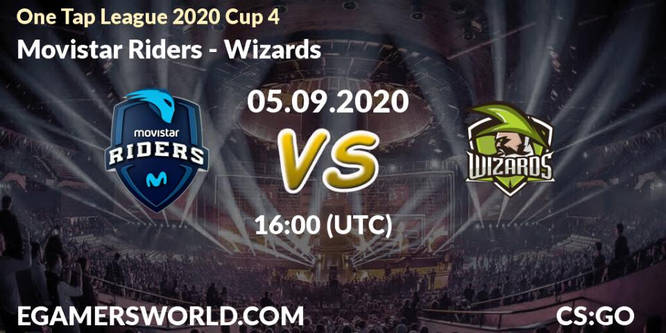 Prognoza Movistar Riders - Wizards. 05.09.2020 at 16:15, Counter-Strike (CS2), One Tap League 2020 Cup 4