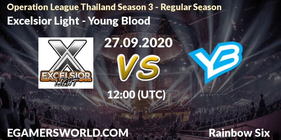 Prognoza Excelsior Light - Young Blood. 27.09.2020 at 12:00, Rainbow Six, Operation League Thailand Season 3 - Regular Season
