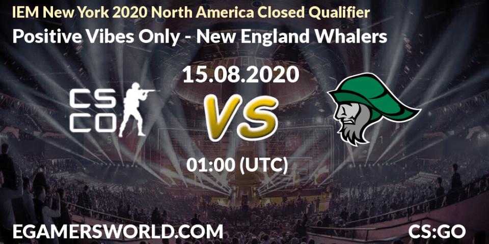 Prognoza Positive Vibes Only - New England Whalers. 15.08.2020 at 01:15, Counter-Strike (CS2), IEM New York 2020 North America Closed Qualifier