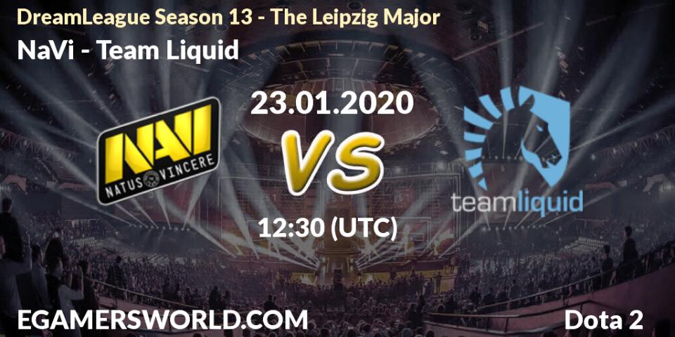 Prognoza NaVi - Team Liquid. 23.01.20, Dota 2, DreamLeague Season 13 - The Leipzig Major