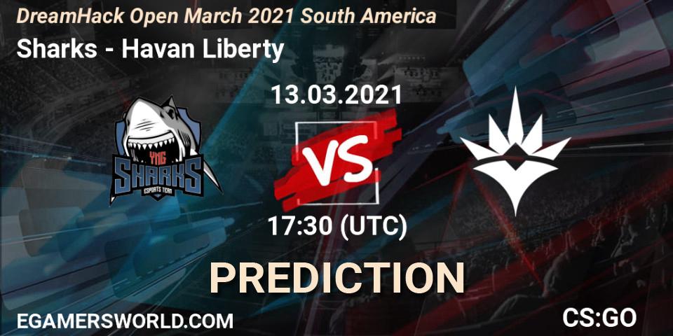 Prognoza Sharks - Havan Liberty. 13.03.21, CS2 (CS:GO), DreamHack Open March 2021 South America