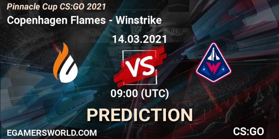 Prognoza Copenhagen Flames - Winstrike. 14.03.21, CS2 (CS:GO), Pinnacle Cup #1