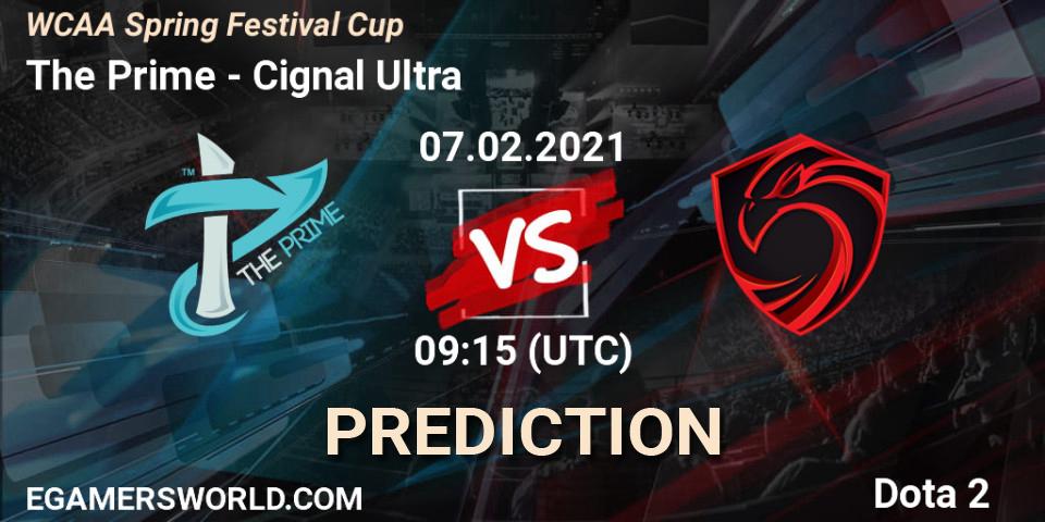 Prognoza The Prime - Cignal Ultra. 07.02.2021 at 09:24, Dota 2, WCAA Spring Festival Cup