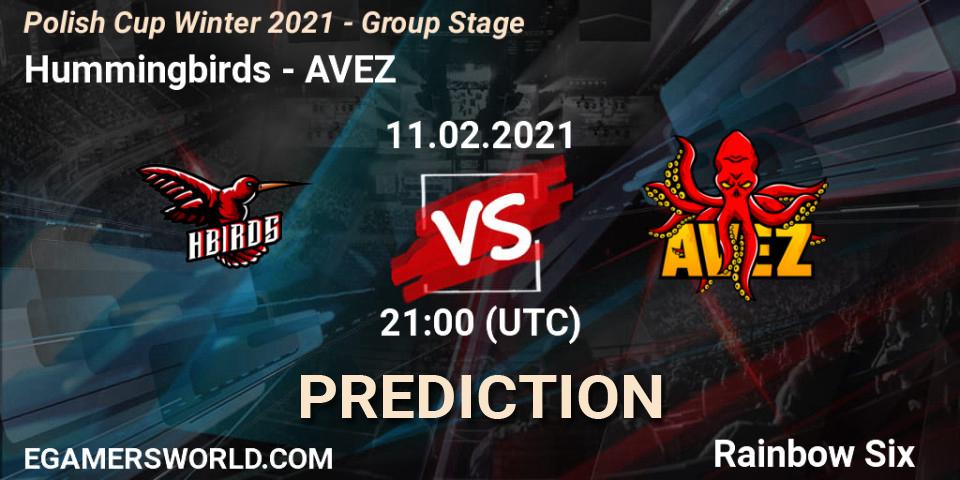 Prognoza Hummingbirds - AVEZ. 11.02.2021 at 21:00, Rainbow Six, Polish Cup Winter 2021 - Group Stage
