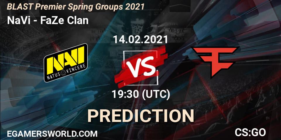 Prognoza NaVi - FaZe Clan. 14.02.21, CS2 (CS:GO), BLAST Premier Spring Groups 2021
