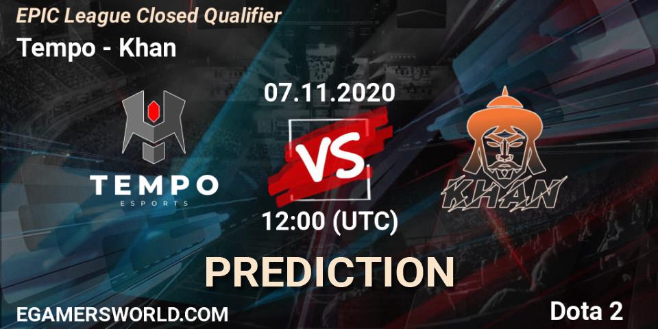 Prognoza Tempo - Khan. 07.11.2020 at 11:12, Dota 2, EPIC League Closed Qualifier