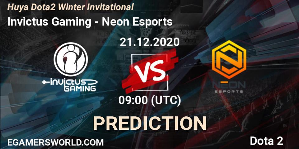 Prognoza Invictus Gaming - Neon Esports. 21.12.2020 at 09:24, Dota 2, Huya Dota2 Winter Invitational