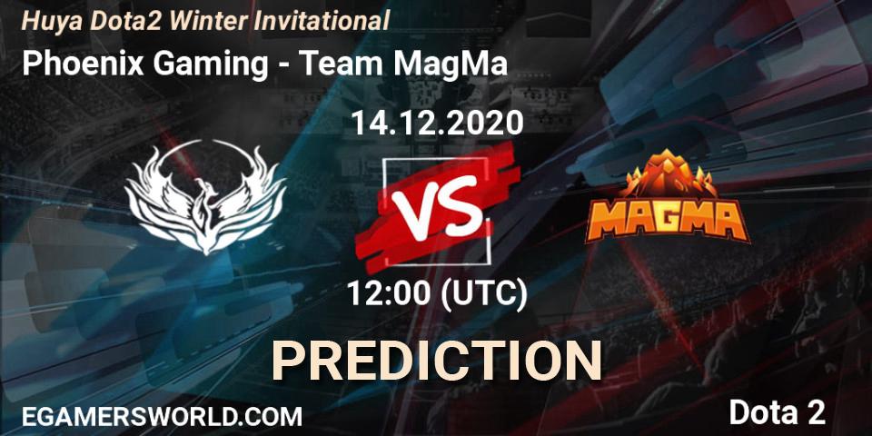 Prognoza Phoenix Gaming - Team MagMa. 14.12.2020 at 11:54, Dota 2, Huya Dota2 Winter Invitational