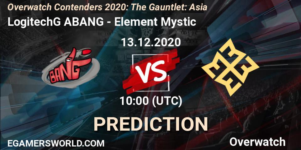 Prognoza LogitechG ABANG - Element Mystic. 13.12.20, Overwatch, Overwatch Contenders 2020: The Gauntlet: Asia
