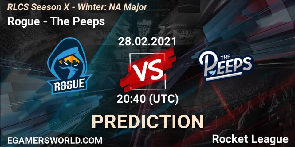 Prognoza Rogue - The Peeps. 28.02.2021 at 20:40, Rocket League, RLCS Season X - Winter: NA Major