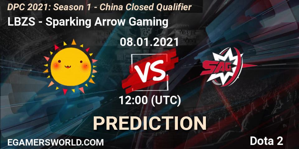 Prognoza LBZS - Sparking Arrow Gaming. 08.01.2021 at 10:05, Dota 2, DPC 2021: Season 1 - China Closed Qualifier
