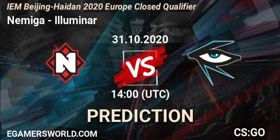 Prognoza Nemiga - Illuminar. 31.10.2020 at 14:00, Counter-Strike (CS2), IEM Beijing-Haidian 2020 Europe Closed Qualifier