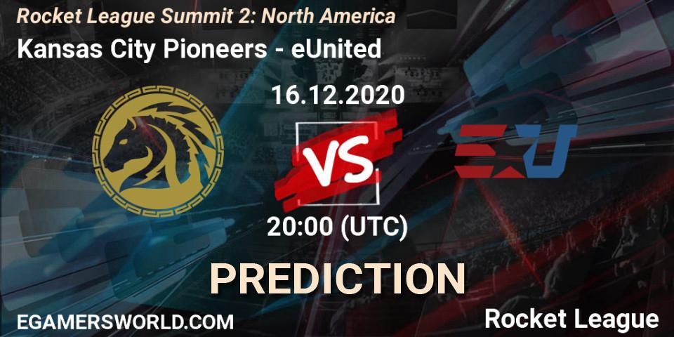 Prognoza Kansas City Pioneers - eUnited. 16.12.2020 at 20:00, Rocket League, Rocket League Summit 2: North America