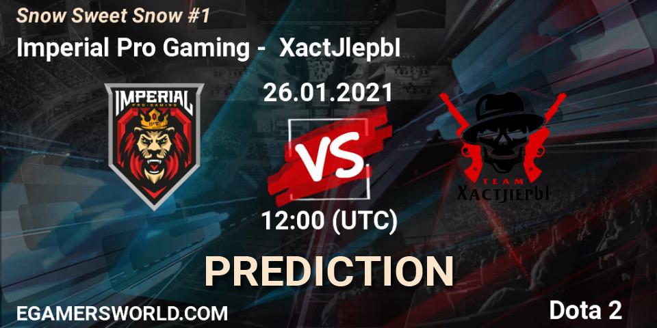 Prognoza Imperial Pro Gaming - XactJlepbI. 26.01.2021 at 11:58, Dota 2, Snow Sweet Snow #1