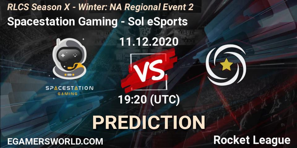 Prognoza Spacestation Gaming - Sol eSports. 11.12.2020 at 19:20, Rocket League, RLCS Season X - Winter: NA Regional Event 2