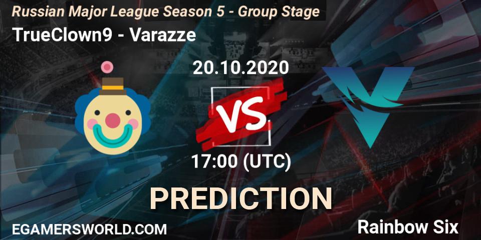 Prognoza TrueClown9 - Varazze. 20.10.2020 at 17:00, Rainbow Six, Russian Major League Season 5 - Group Stage