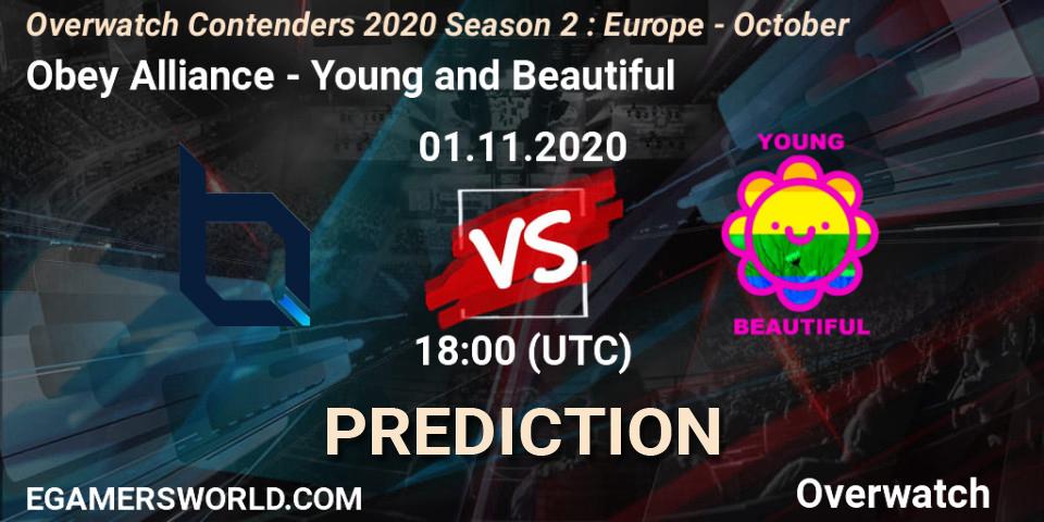 Prognoza Obey Alliance - Young and Beautiful. 01.11.2020 at 19:00, Overwatch, Overwatch Contenders 2020 Season 2: Europe - October