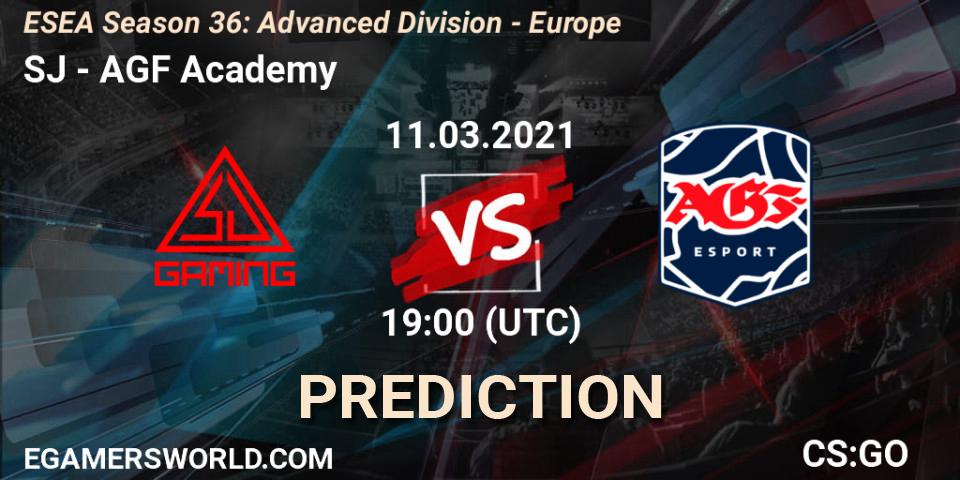 Prognoza SJ - AGF Academy. 11.03.2021 at 19:00, Counter-Strike (CS2), ESEA Season 36: Europe - Advanced Division