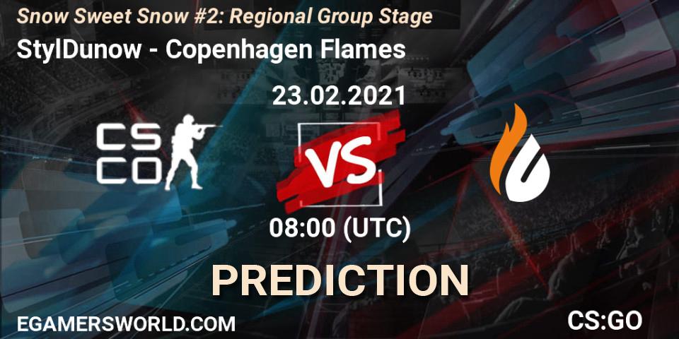 Prognoza StylDunow - Copenhagen Flames. 23.02.2021 at 08:00, Counter-Strike (CS2), Snow Sweet Snow #2: Regional Group Stage