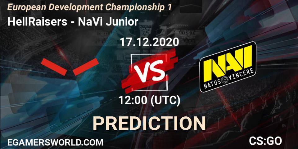 Prognoza HellRaisers - NaVi Junior. 17.12.2020 at 12:00, Counter-Strike (CS2), European Development Championship 1