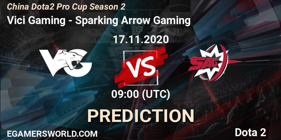 Prognoza Vici Gaming - Sparking Arrow Gaming. 17.11.2020 at 08:54, Dota 2, China Dota2 Pro Cup Season 2